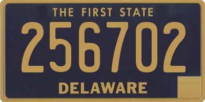 DE license plate 256702