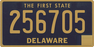 DE license plate 256705