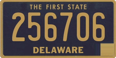 DE license plate 256706