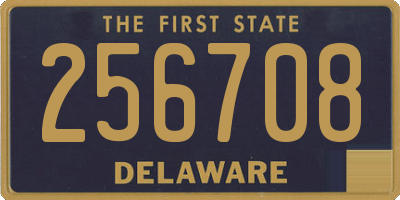 DE license plate 256708