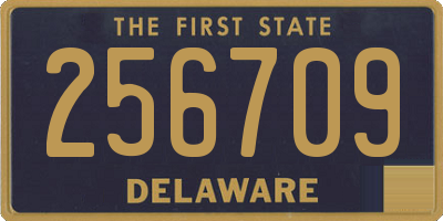 DE license plate 256709
