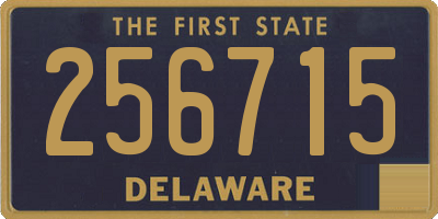 DE license plate 256715