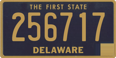 DE license plate 256717