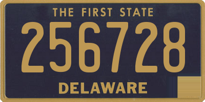 DE license plate 256728