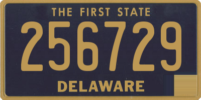 DE license plate 256729