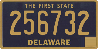 DE license plate 256732