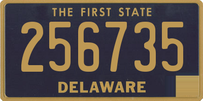 DE license plate 256735