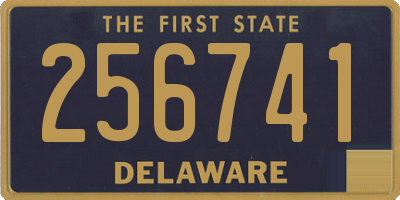 DE license plate 256741