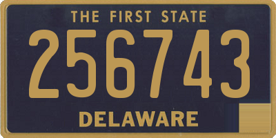 DE license plate 256743