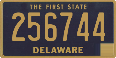 DE license plate 256744