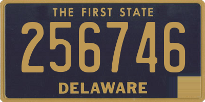 DE license plate 256746