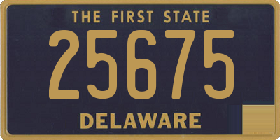 DE license plate 25675