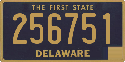 DE license plate 256751
