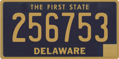 DE license plate 256753