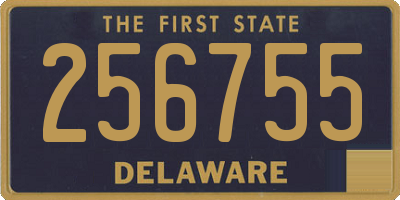 DE license plate 256755