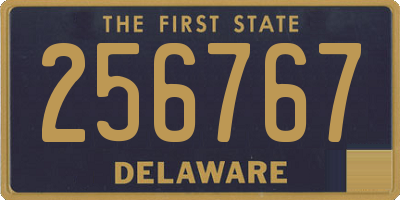 DE license plate 256767