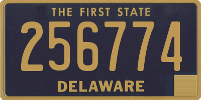 DE license plate 256774