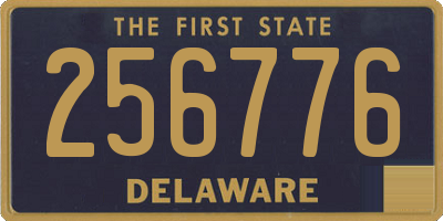 DE license plate 256776