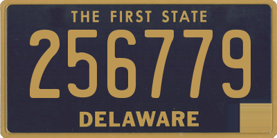 DE license plate 256779