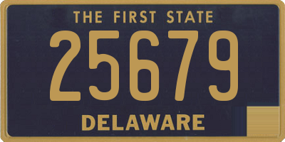 DE license plate 25679