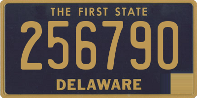 DE license plate 256790