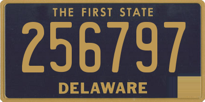 DE license plate 256797