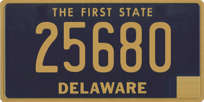DE license plate 25680