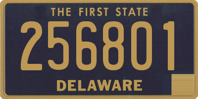 DE license plate 256801