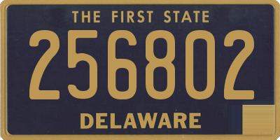 DE license plate 256802