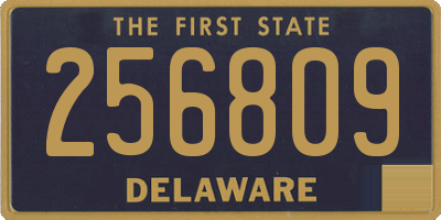 DE license plate 256809