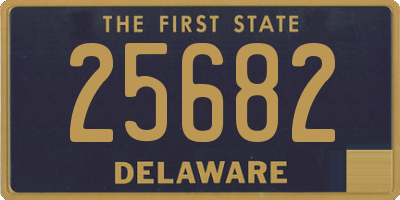 DE license plate 25682