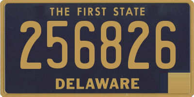 DE license plate 256826