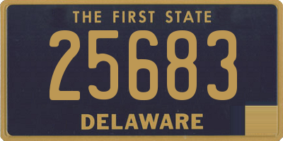 DE license plate 25683