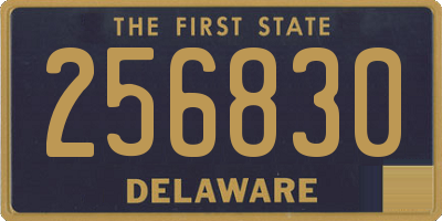 DE license plate 256830