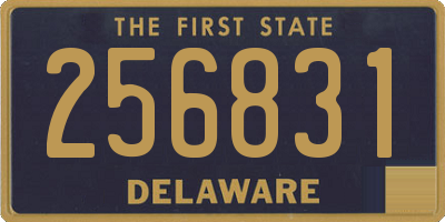 DE license plate 256831