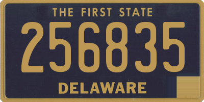 DE license plate 256835