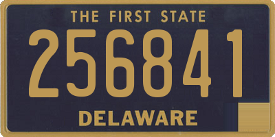 DE license plate 256841
