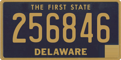 DE license plate 256846
