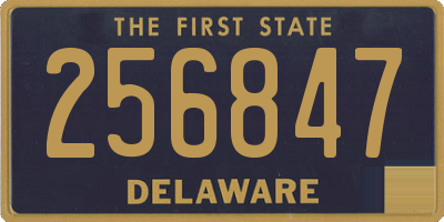DE license plate 256847