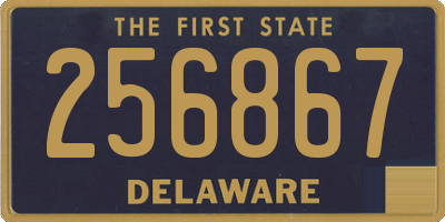 DE license plate 256867