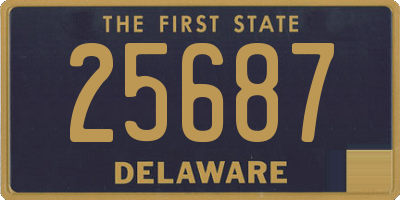 DE license plate 25687