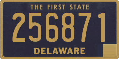 DE license plate 256871