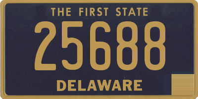 DE license plate 25688