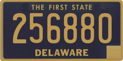 DE license plate 256880