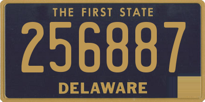 DE license plate 256887
