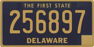 DE license plate 256897