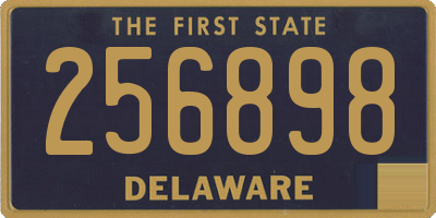 DE license plate 256898