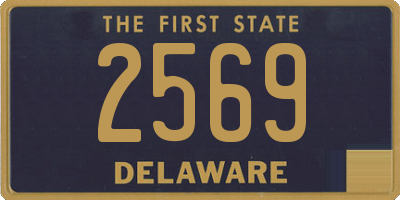 DE license plate 2569