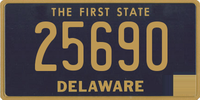 DE license plate 25690