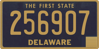 DE license plate 256907